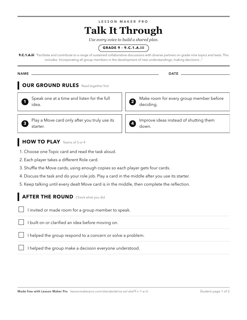 Preview of the 9.C.1.A.iii printable worksheet