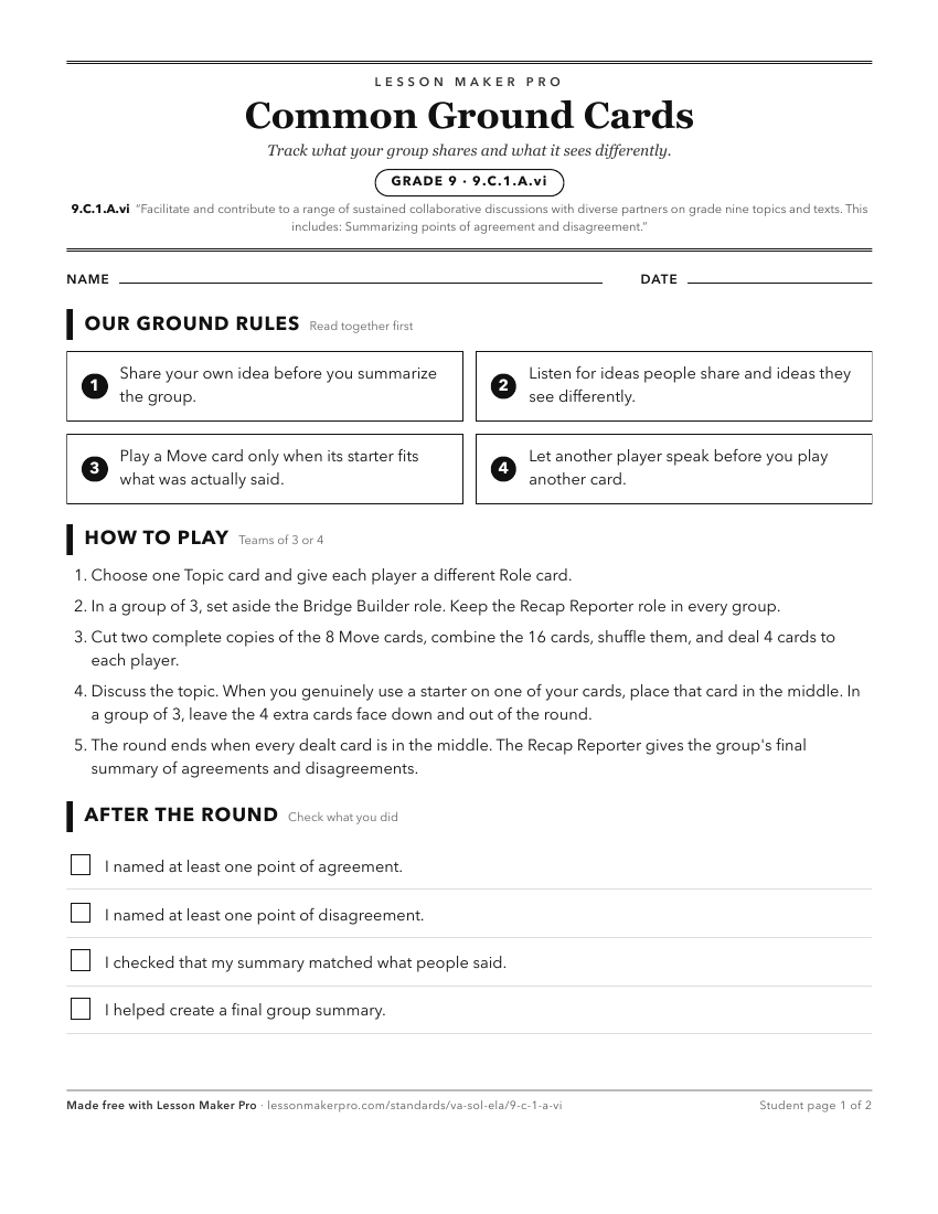 Preview of the 9.C.1.A.vi printable worksheet