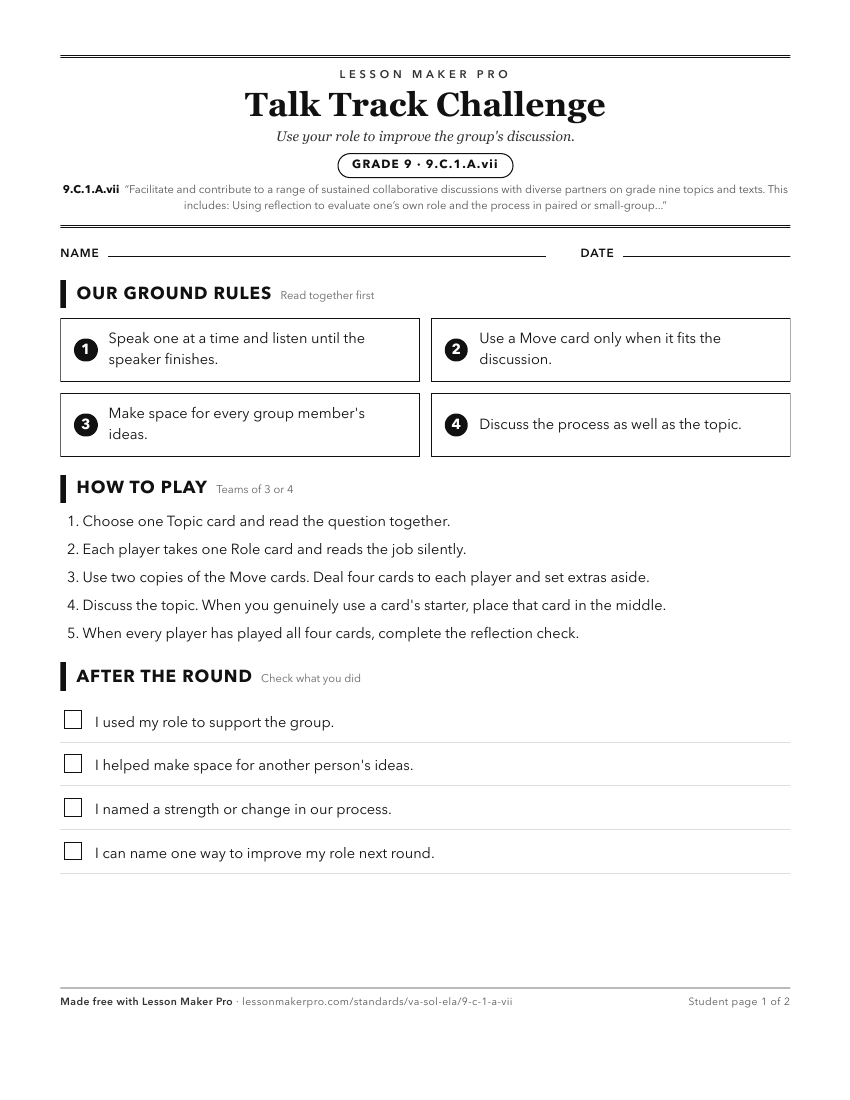 Preview of the 9.C.1.A.vii printable worksheet