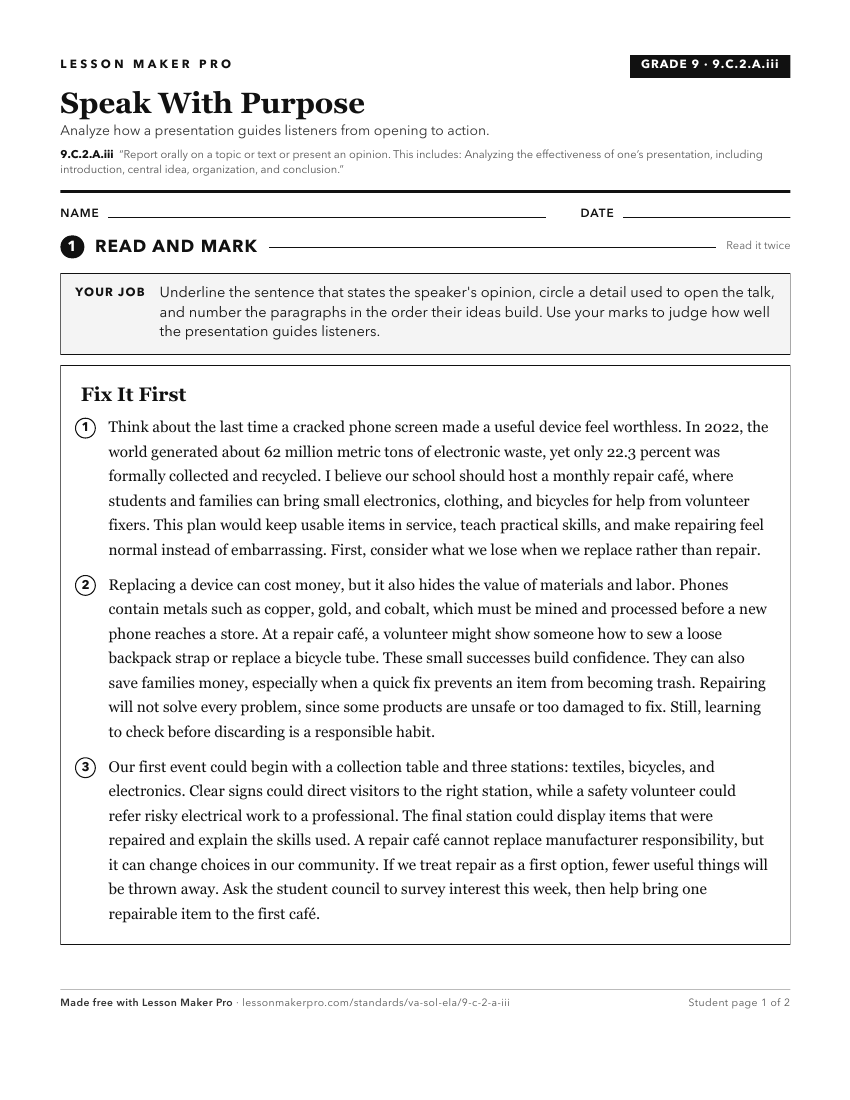 Preview of the 9.C.2.A.iii printable worksheet