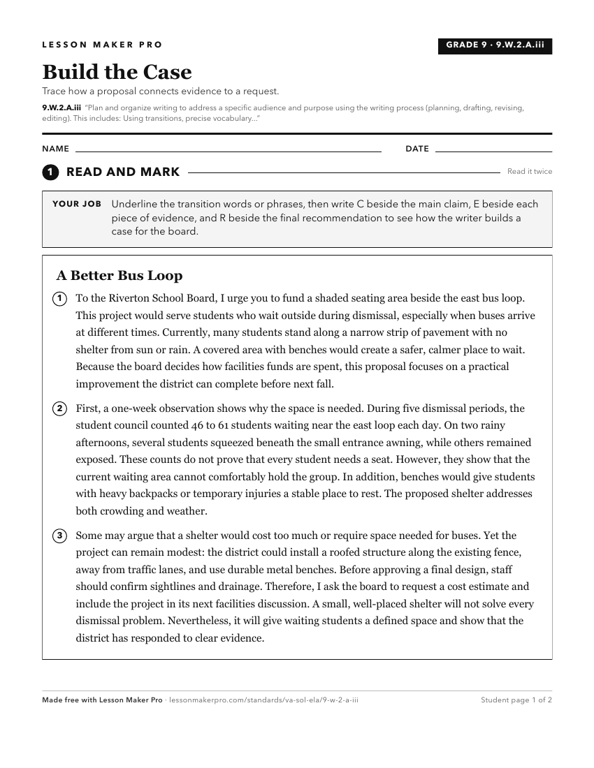 Preview of the 9.W.2.A.iii printable worksheet