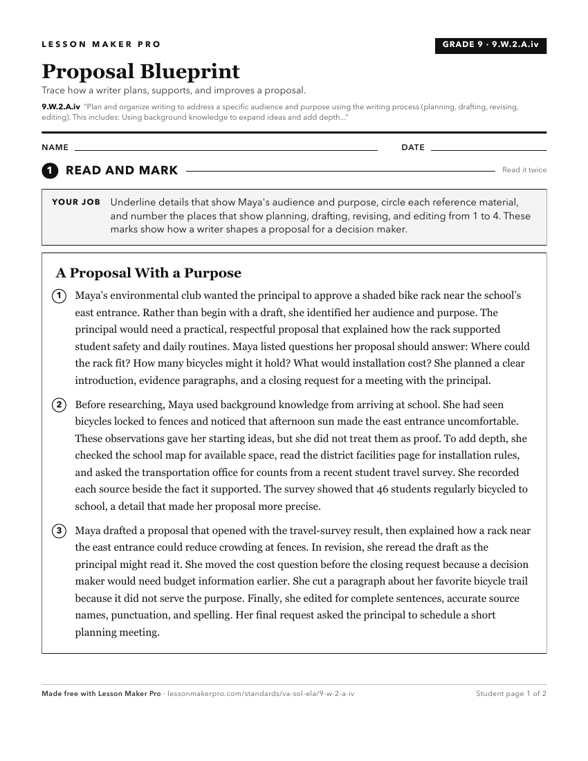 Preview of the 9.W.2.A.iv printable worksheet