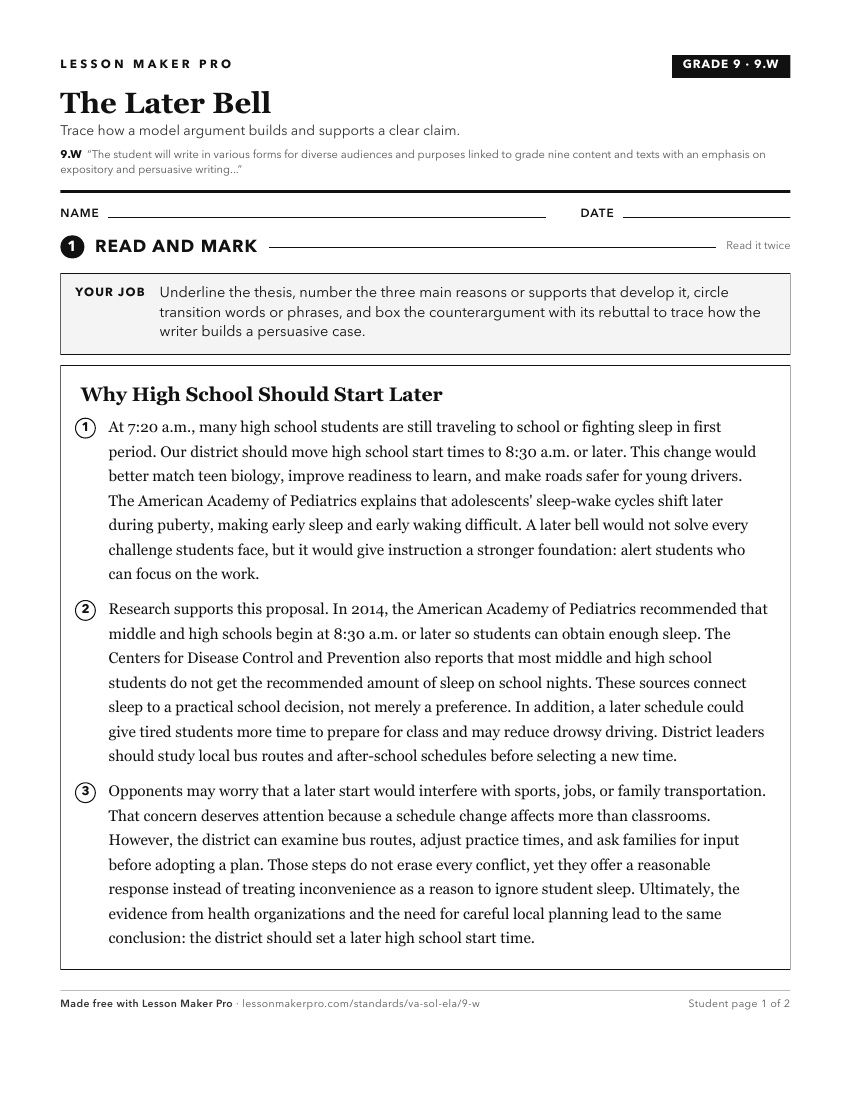 Preview of the 9.W printable worksheet