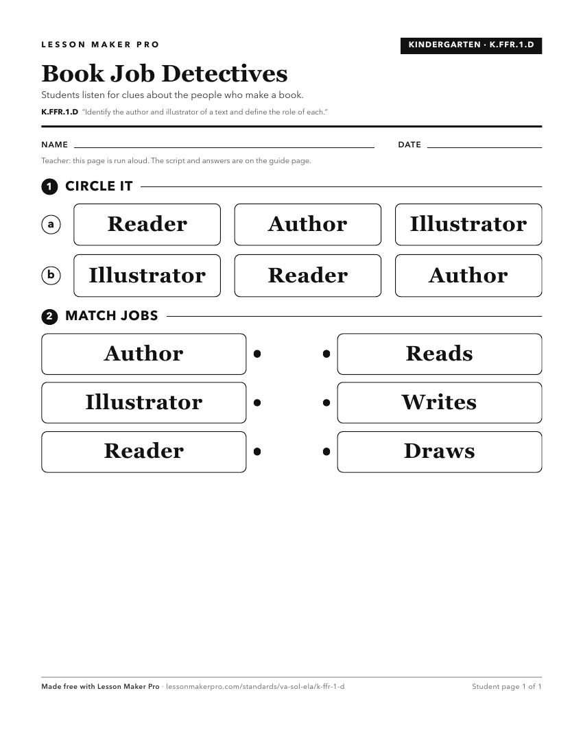 Preview of the K.FFR.1.D printable worksheet