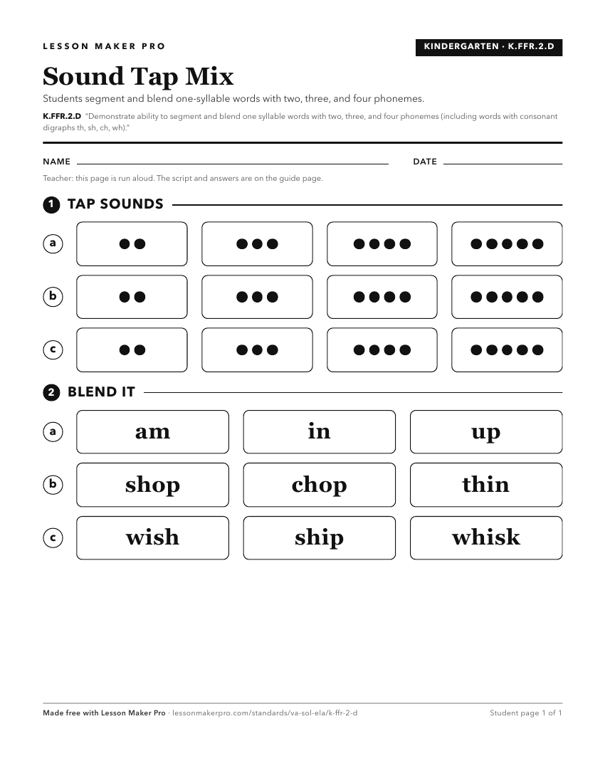 Preview of the K.FFR.2.D printable worksheet