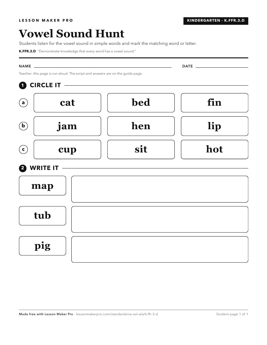 Preview of the K.FFR.3.D printable worksheet