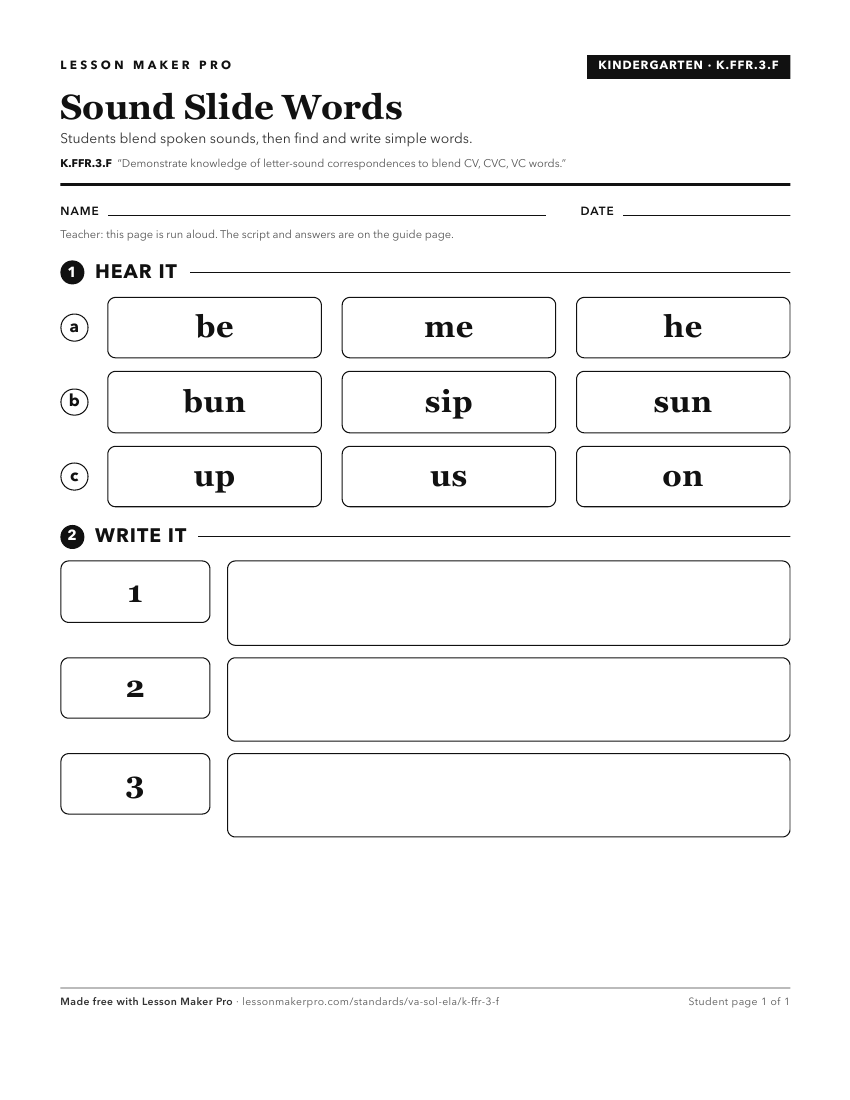 Preview of the K.FFR.3.F printable worksheet