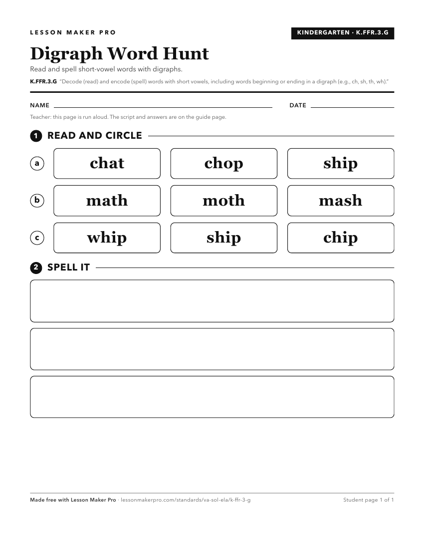 Preview of the K.FFR.3.G printable worksheet