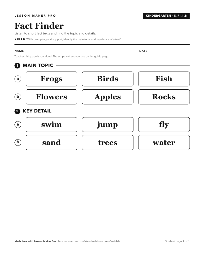 Preview of the K.RI.1.B printable worksheet