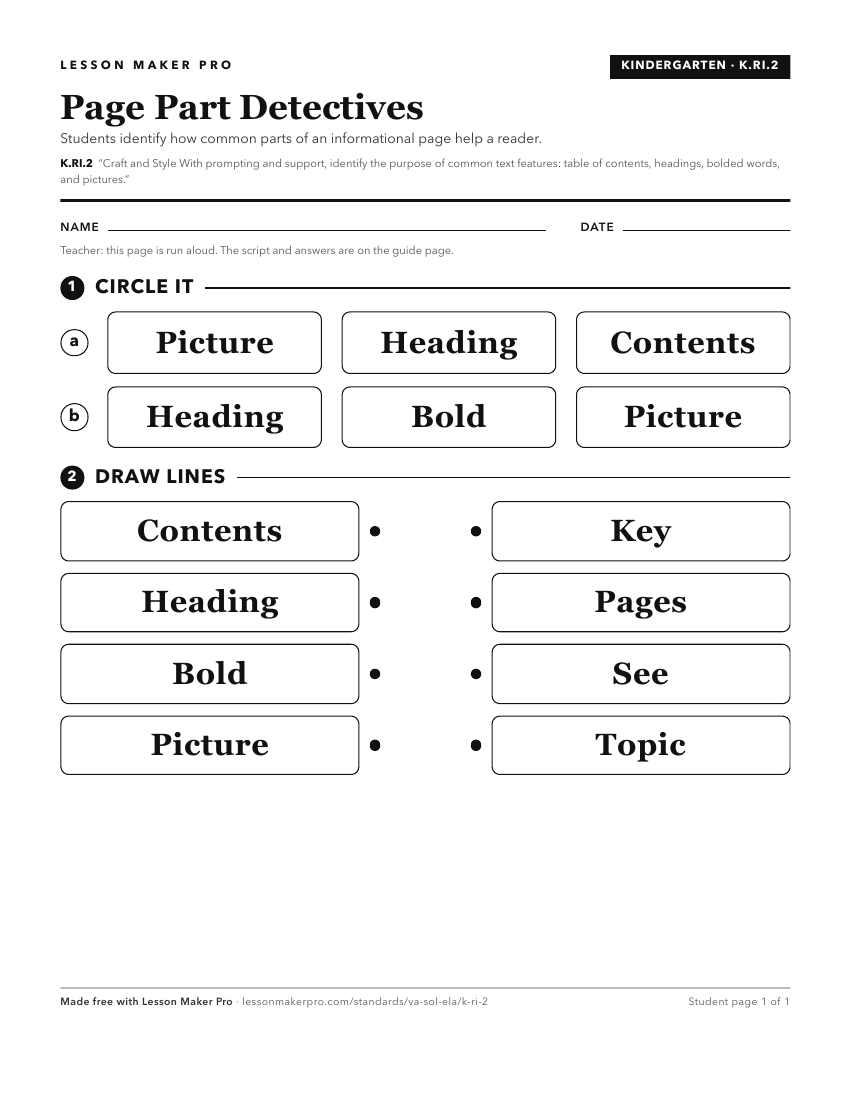 Preview of the K.RI.2 printable worksheet