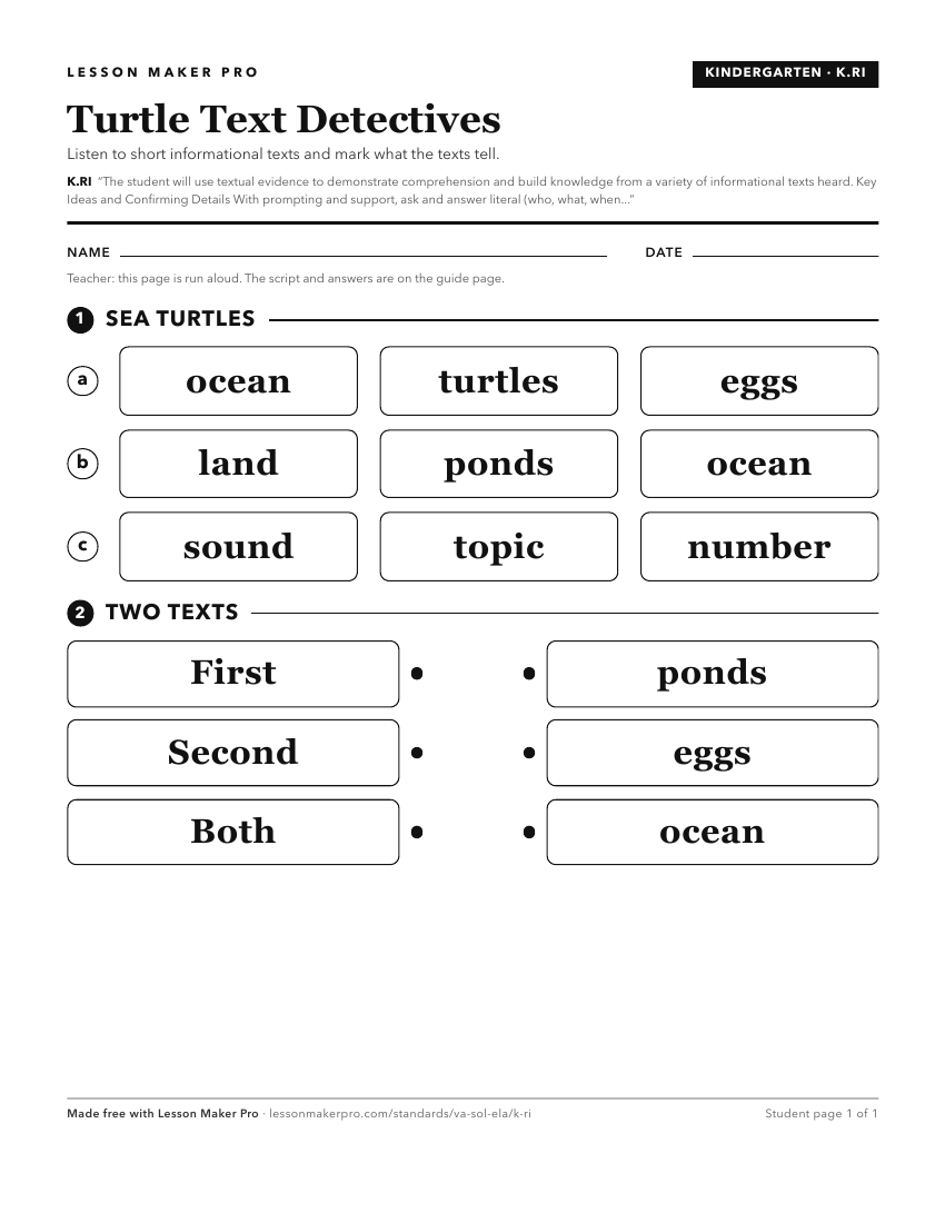 Preview of the K.RI printable worksheet