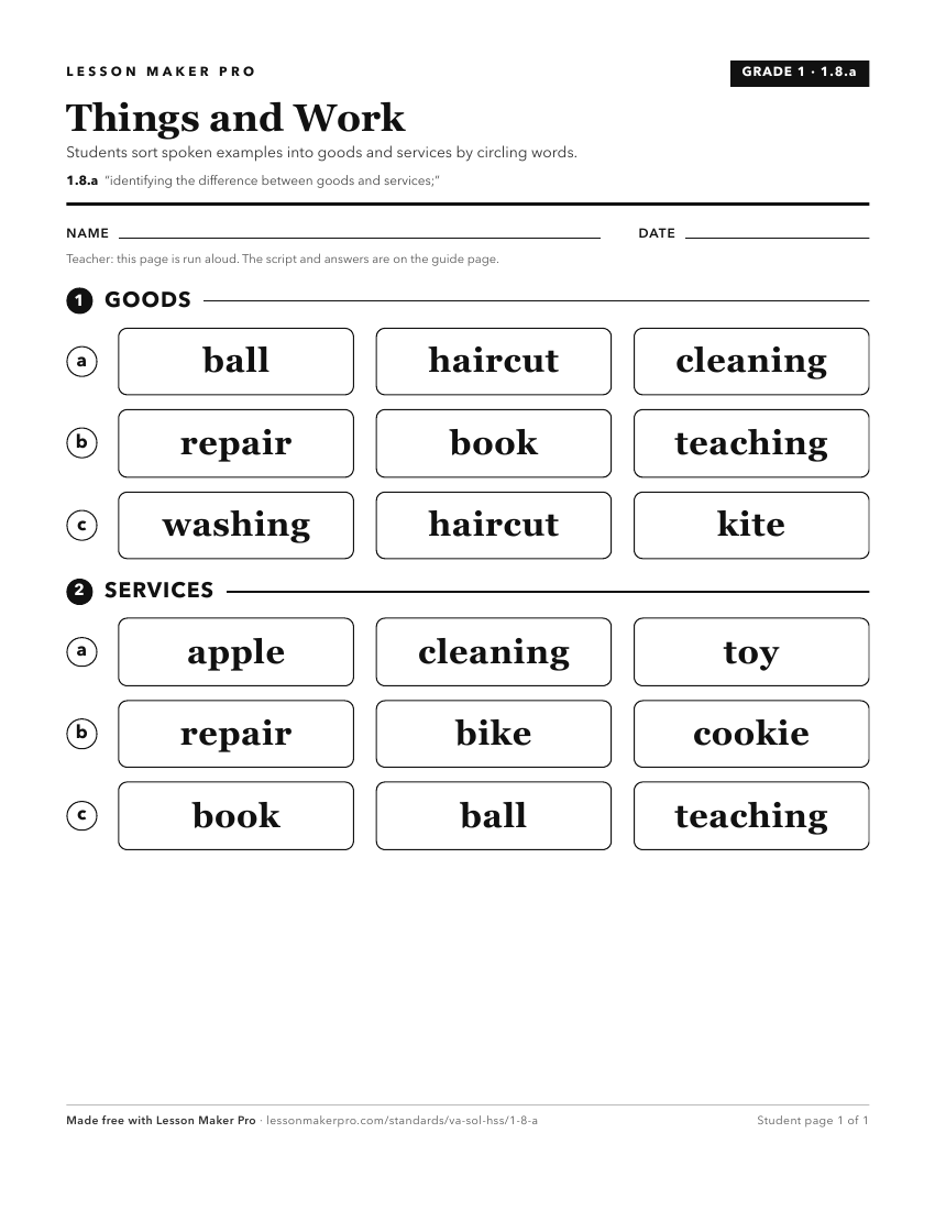 Preview of the 1.8.a printable worksheet