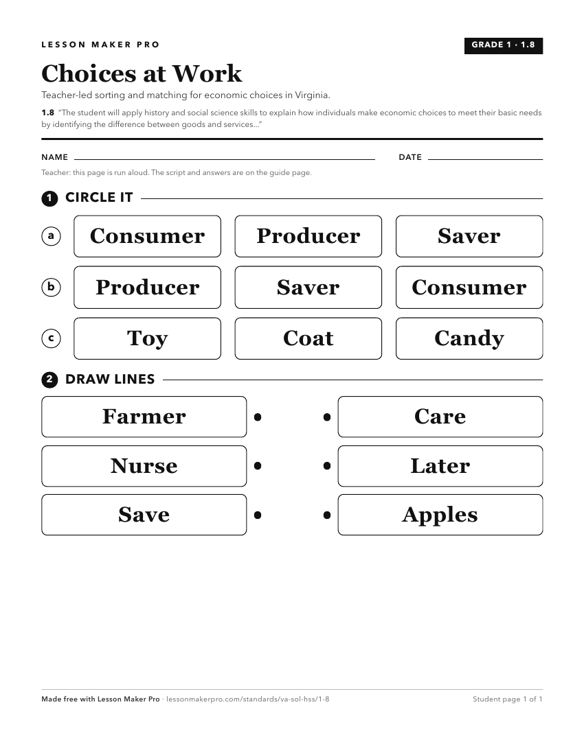 Preview of the 1.8 printable worksheet
