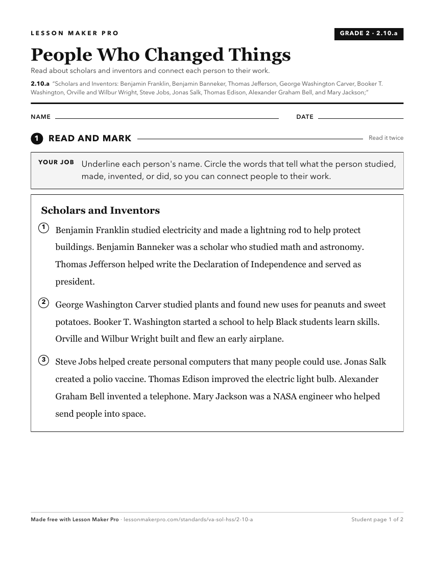 Preview of the 2.10.a printable worksheet