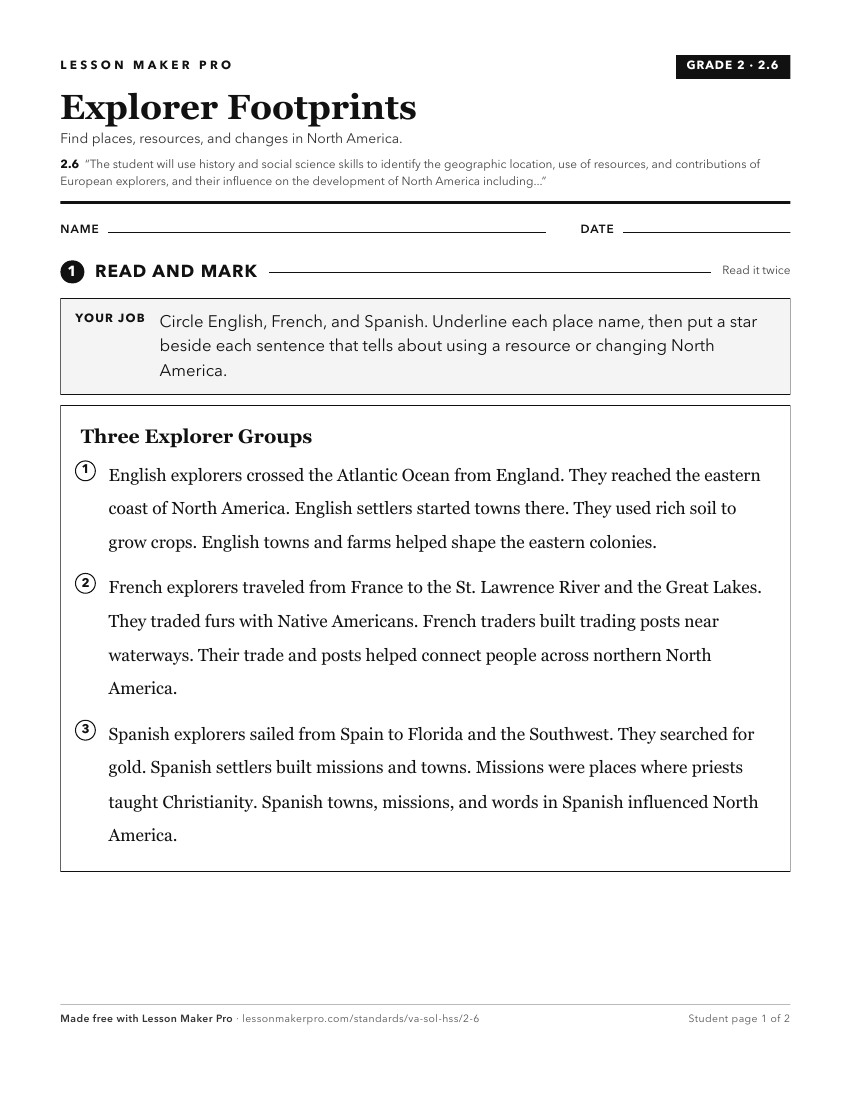 Preview of the 2.6 printable worksheet