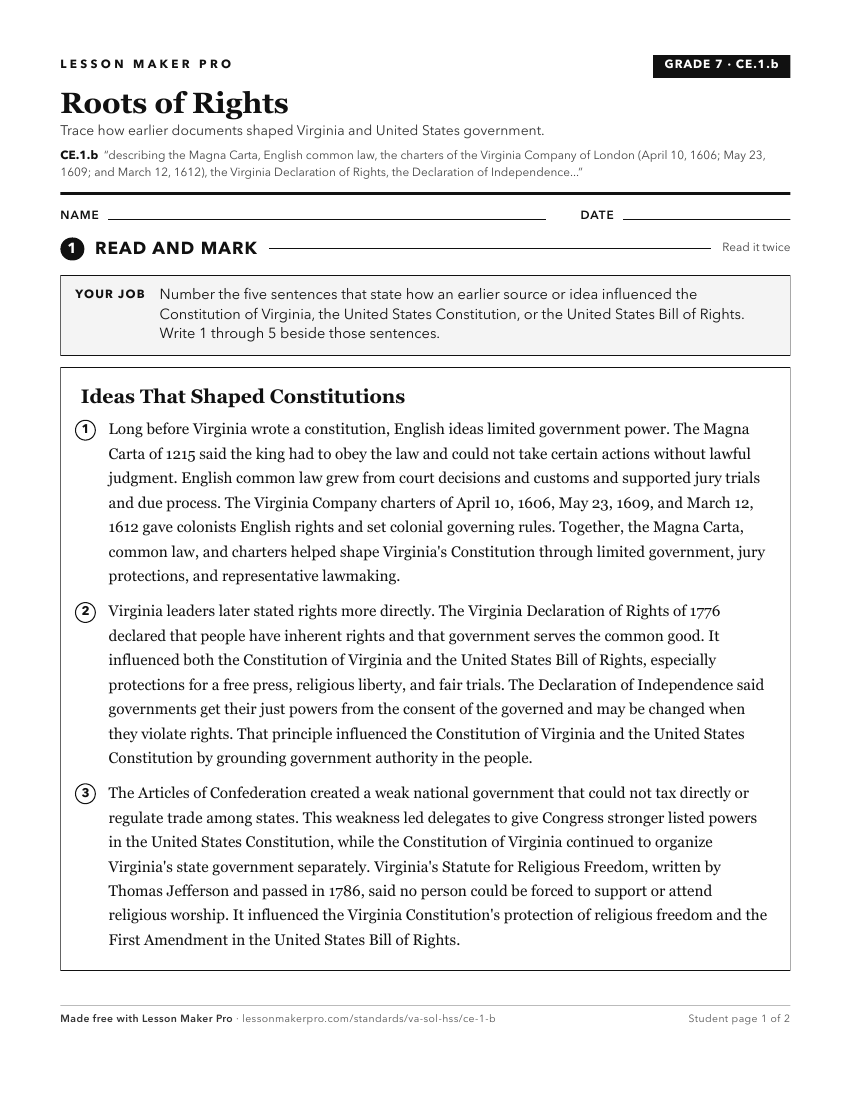 Preview of the CE.1.b printable worksheet
