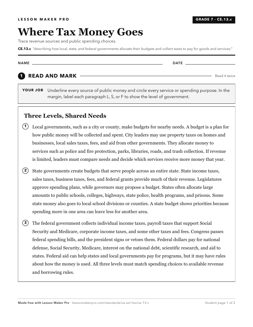 Preview of the CE.13.c printable worksheet
