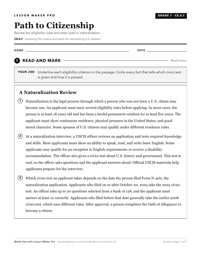 Preview of the CE.6.f printable worksheet