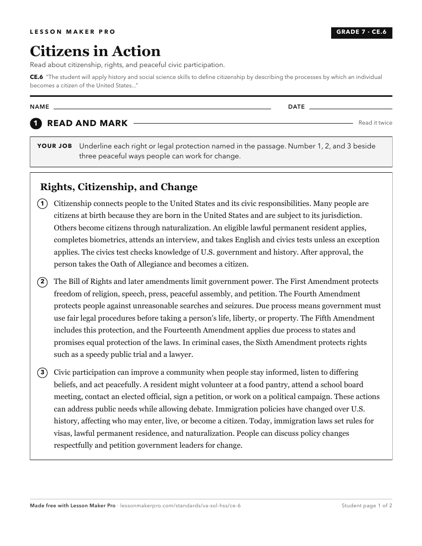 Preview of the CE.6 printable worksheet