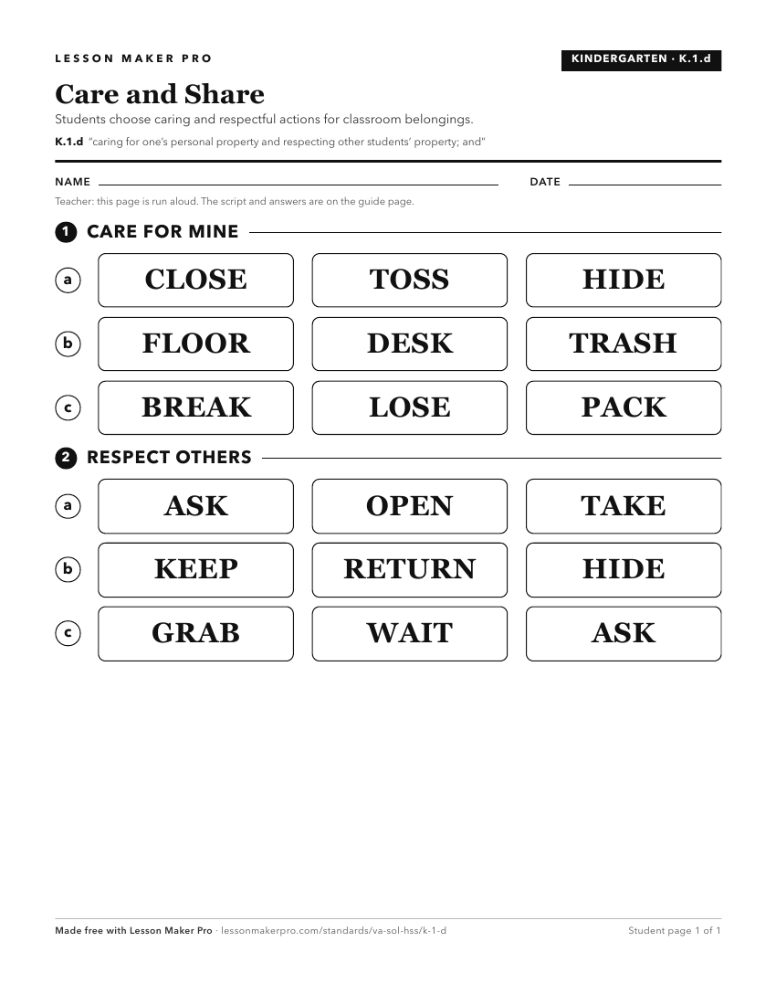 Preview of the K.1.d printable worksheet