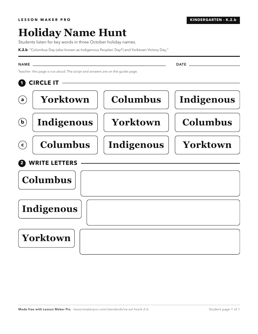 Preview of the K.2.b printable worksheet