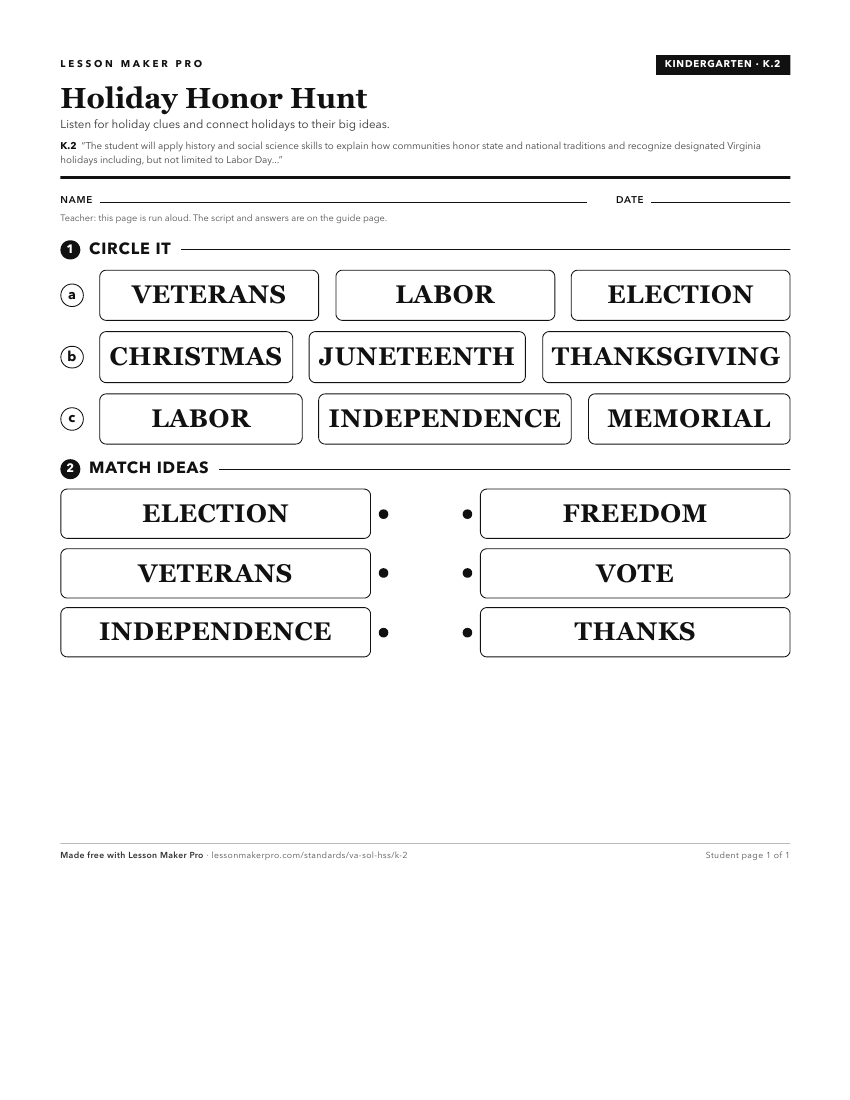 Preview of the K.2 printable worksheet
