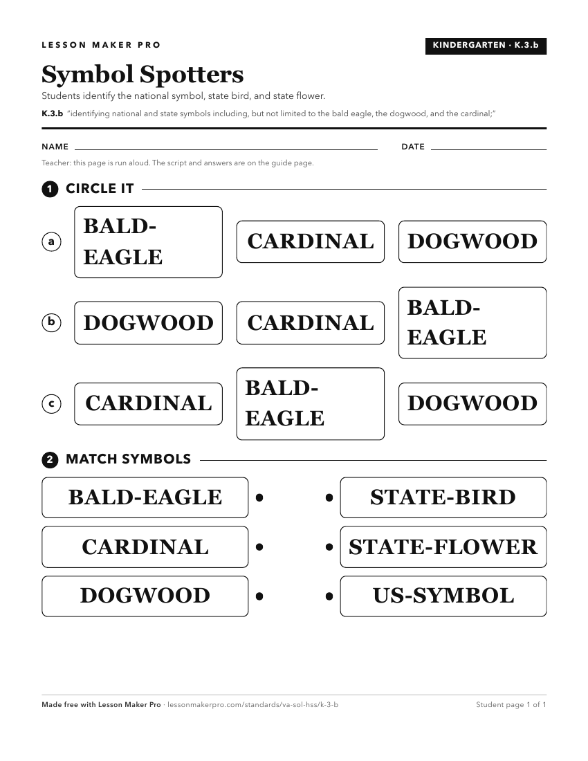 Preview of the K.3.b printable worksheet