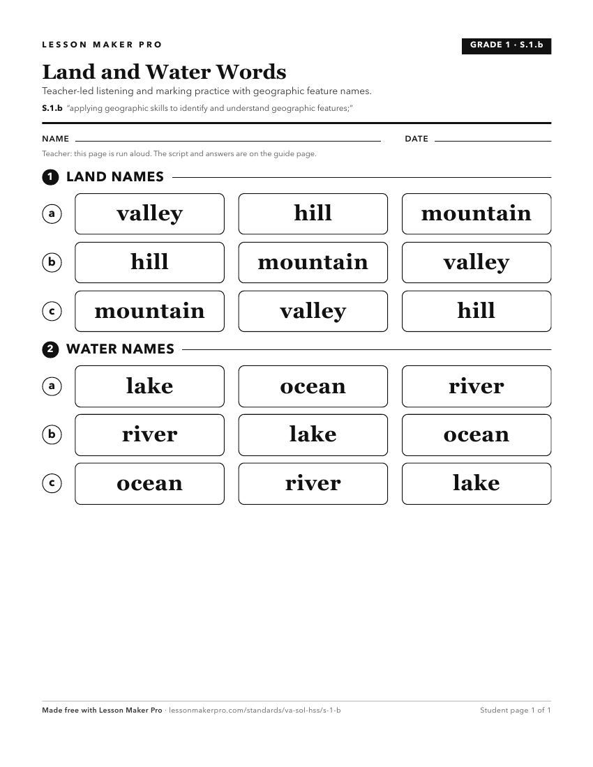 Preview of the S.1.b printable worksheet