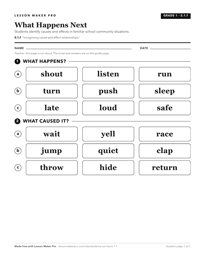 Preview of the S.1.f printable worksheet