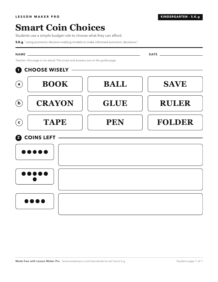 Preview of the S.K.g printable worksheet