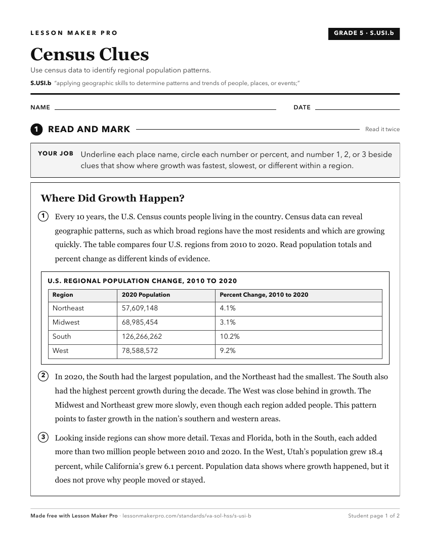 Preview of the S.USI.b printable worksheet