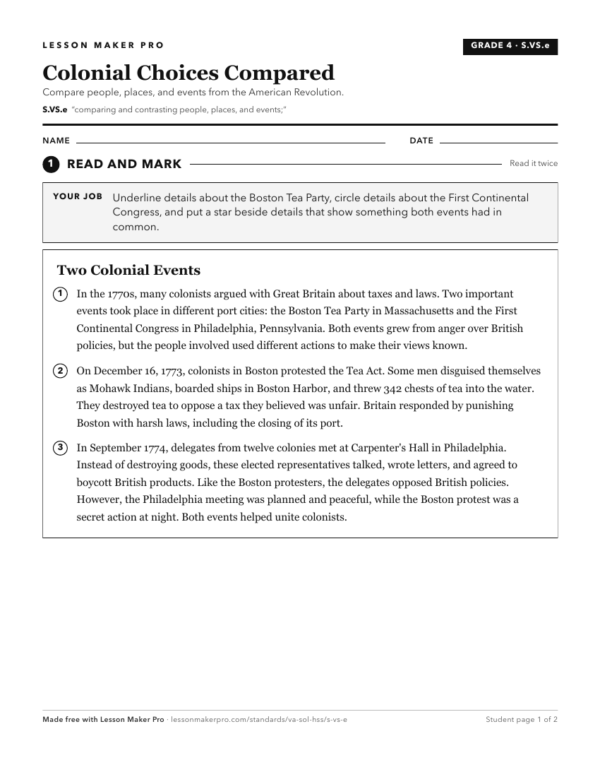 Preview of the S.VS.e printable worksheet