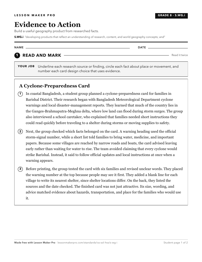 Preview of the S.WG.i printable worksheet