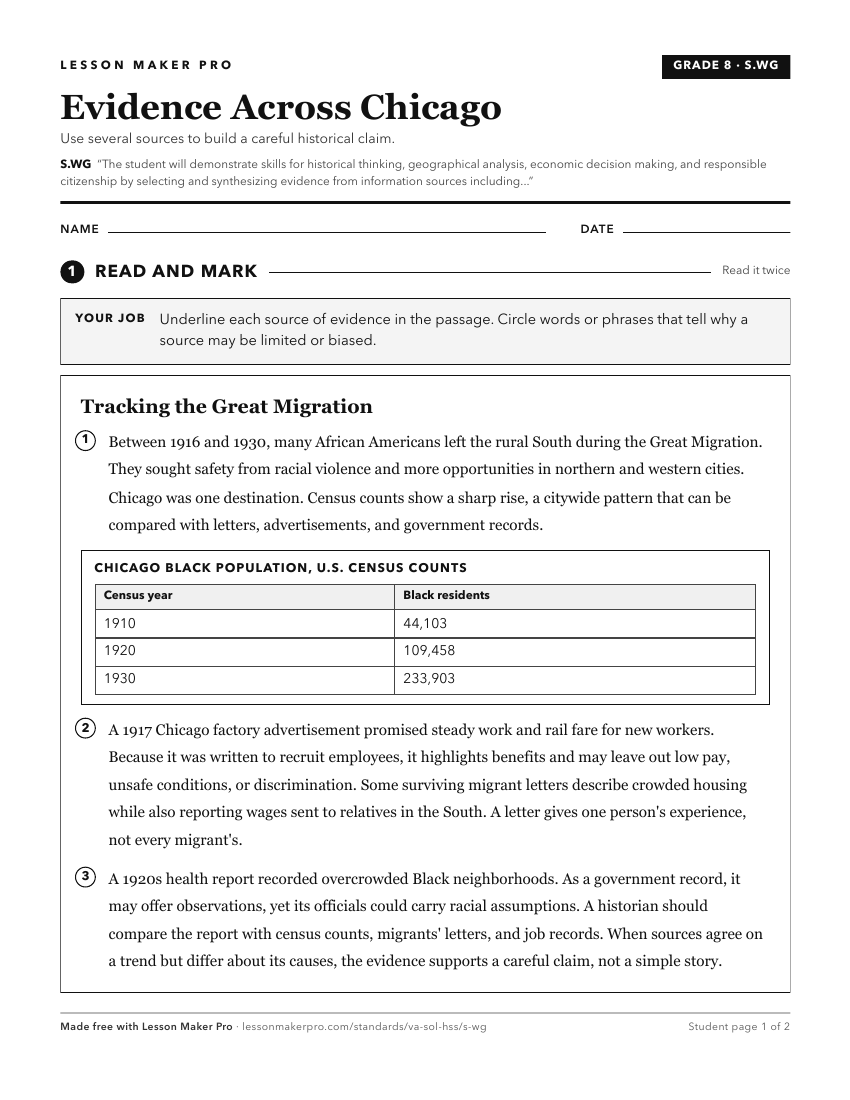 Preview of the S.WG printable worksheet