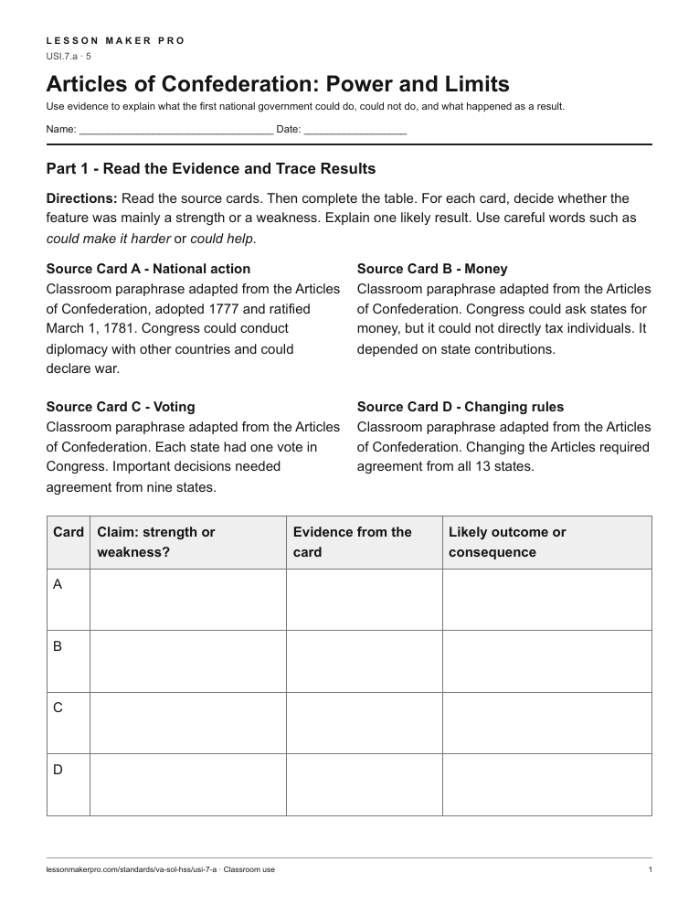 Preview of the USI.7.a printable worksheet