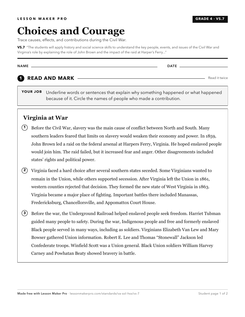 Preview of the VS.7 printable worksheet