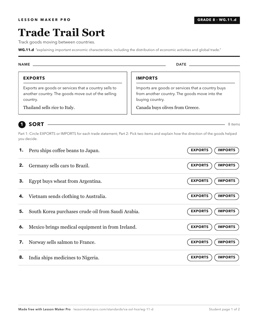 Preview of the WG.11.d printable worksheet