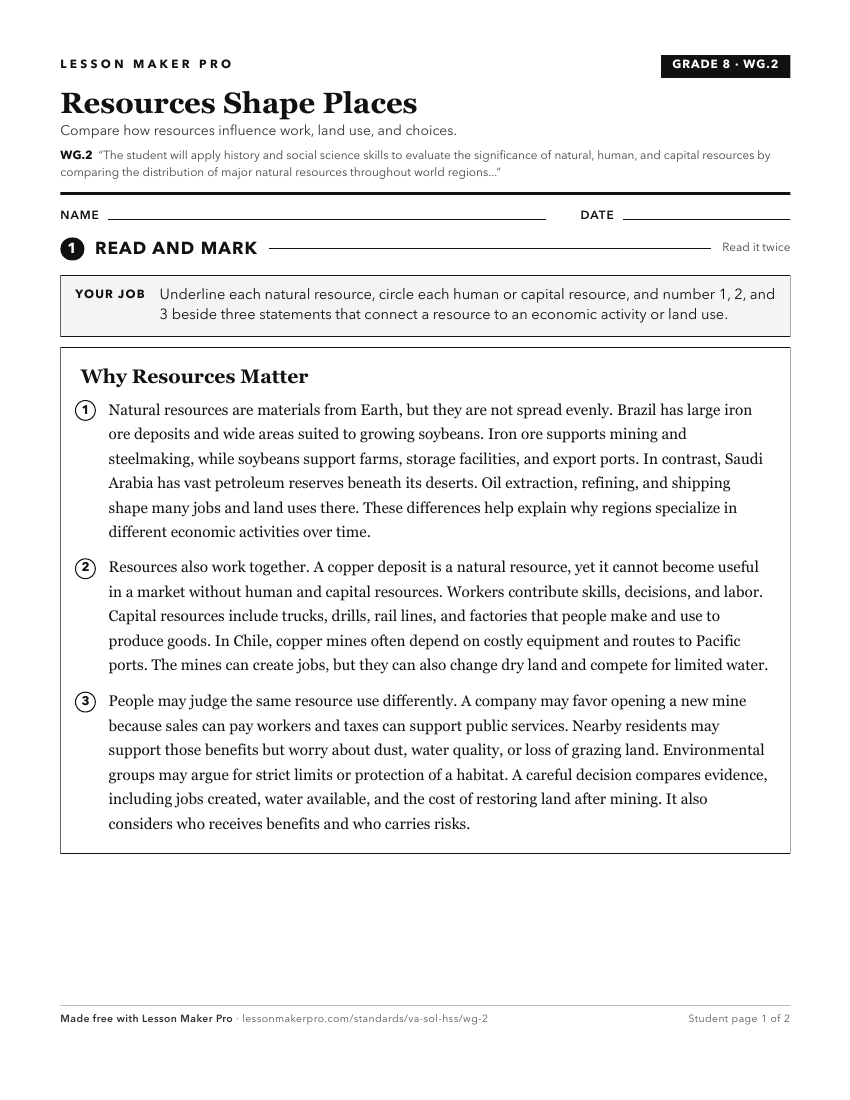 Preview of the WG.2 printable worksheet