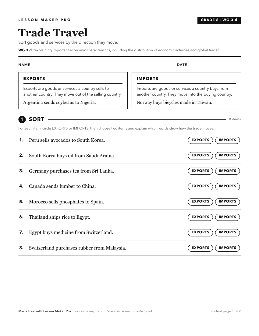 Preview of the WG.3.d printable worksheet