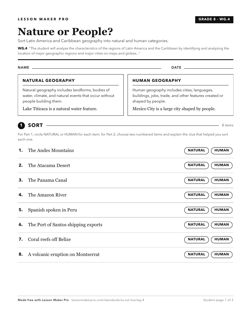 Preview of the WG.4 printable worksheet