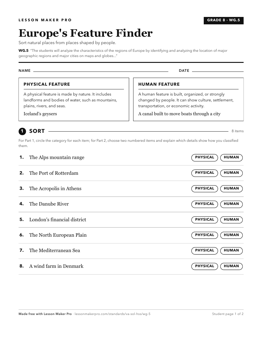 Preview of the WG.5 printable worksheet