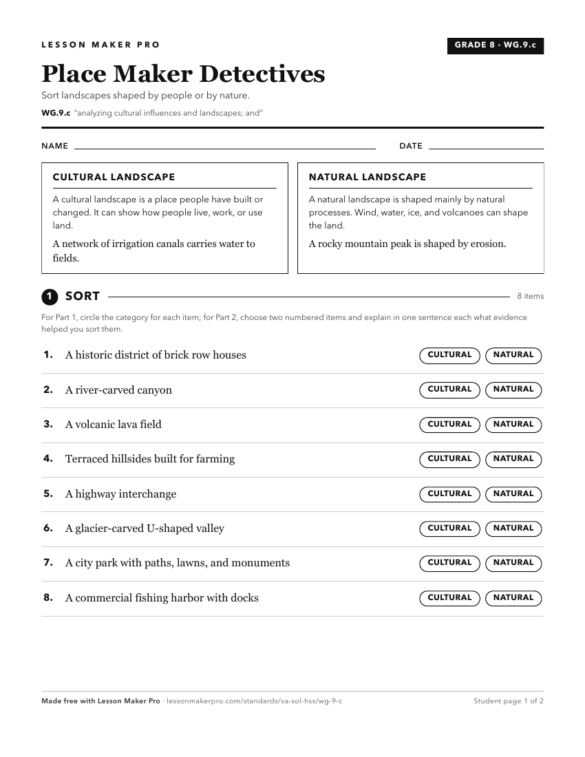 Preview of the WG.9.c printable worksheet