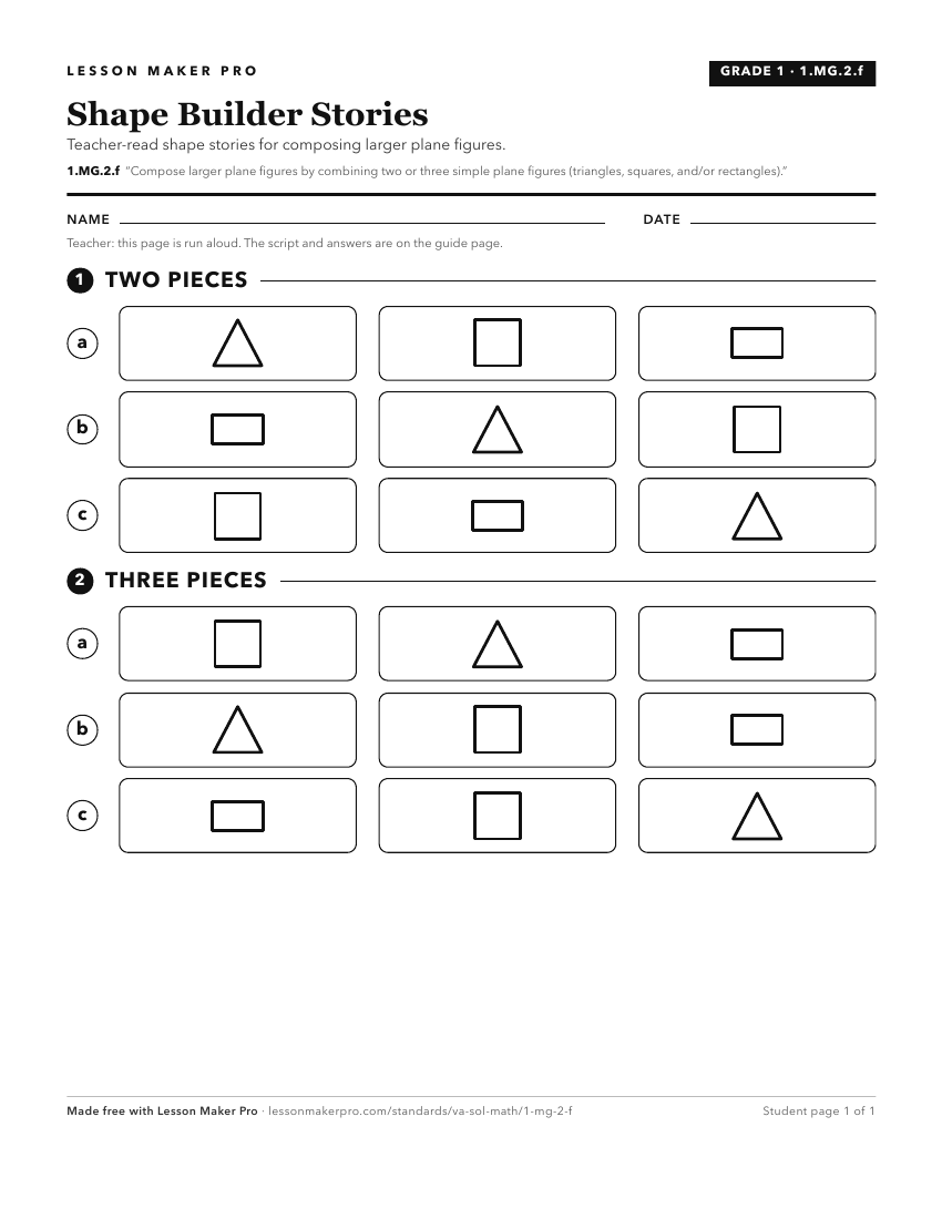 Preview of the 1.MG.2.f printable worksheet