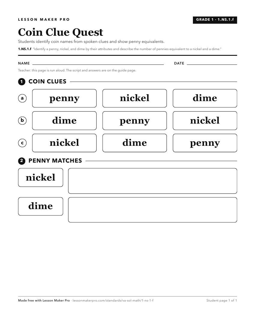 Preview of the 1.NS.1.f printable worksheet