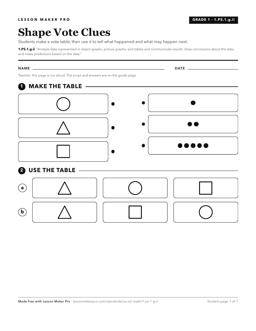 Preview of the 1.PS.1.g.ii printable worksheet