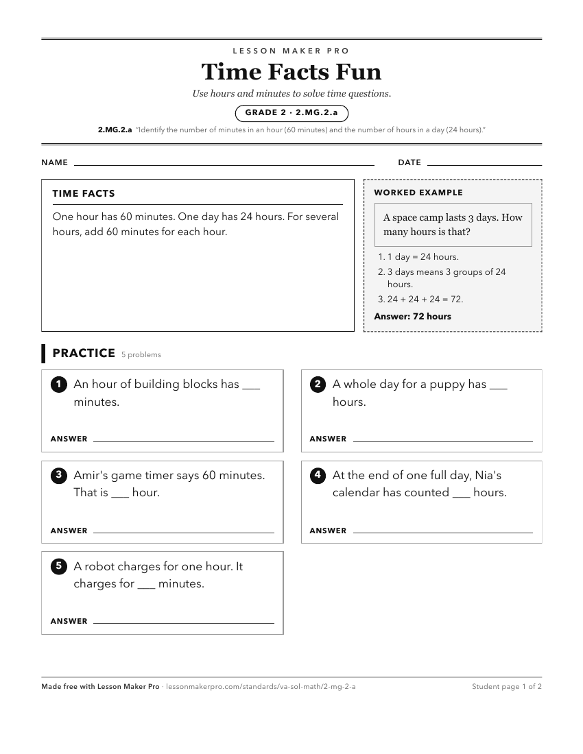 Preview of the 2.MG.2.a printable worksheet