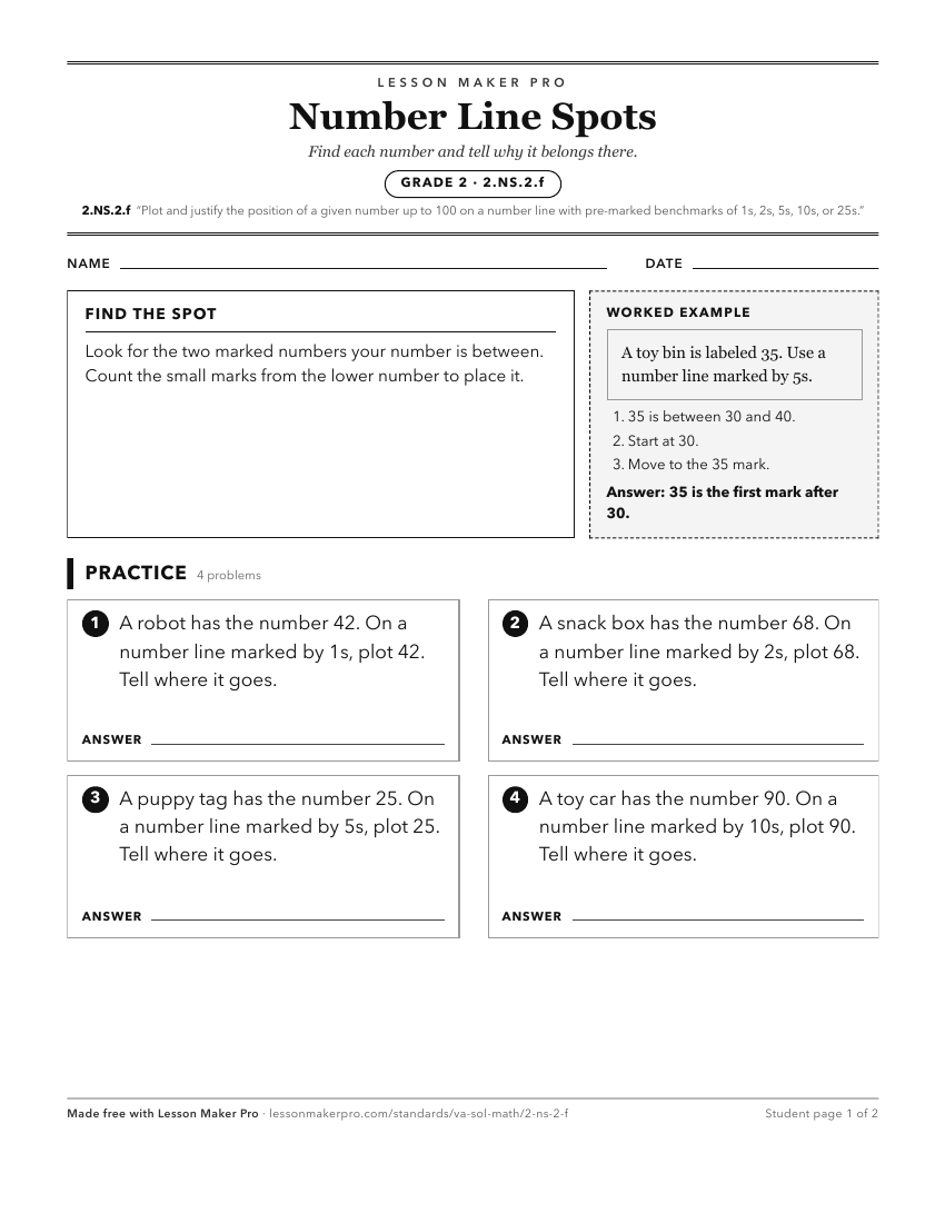 Preview of the 2.NS.2.f printable worksheet