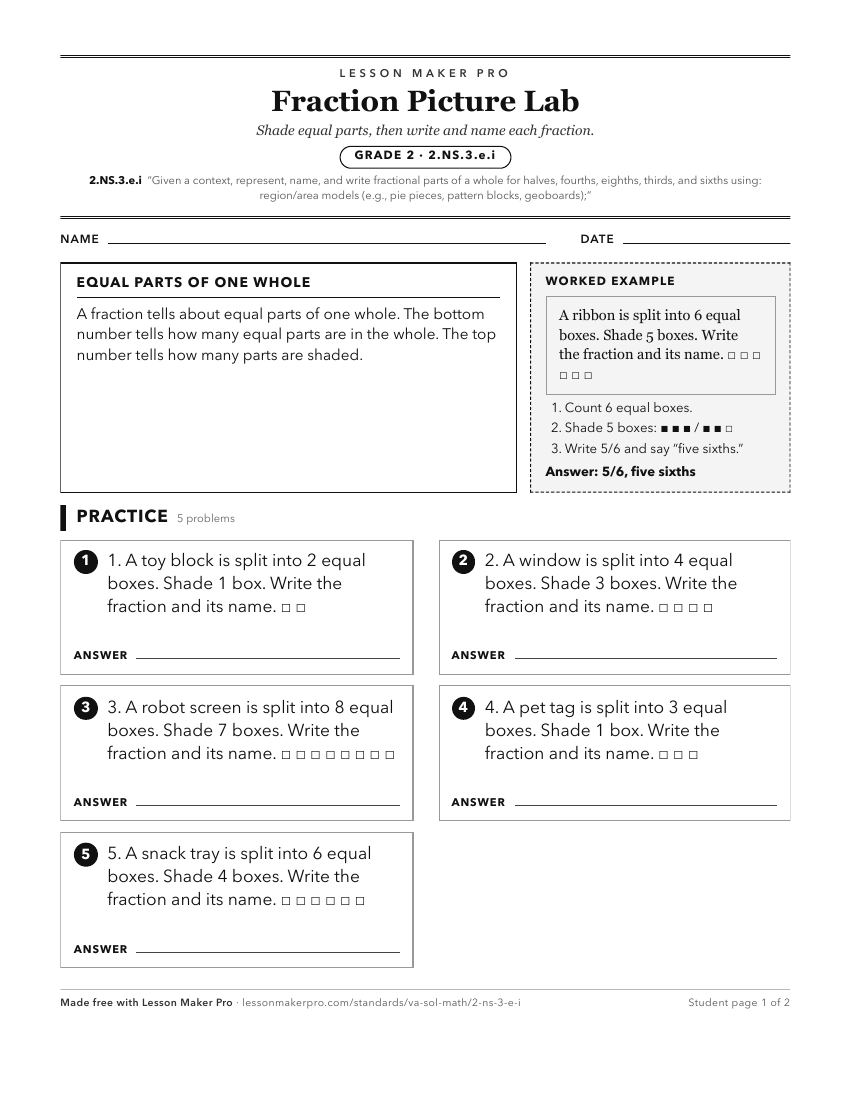 Preview of the 2.NS.3.e.i printable worksheet