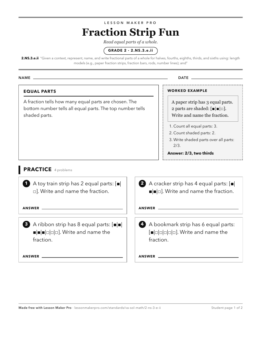 Preview of the 2.NS.3.e.ii printable worksheet