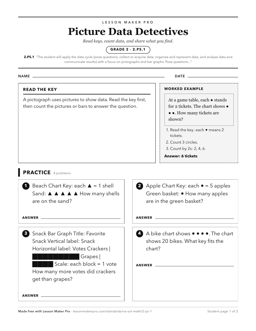 Preview of the 2.PS.1 printable worksheet